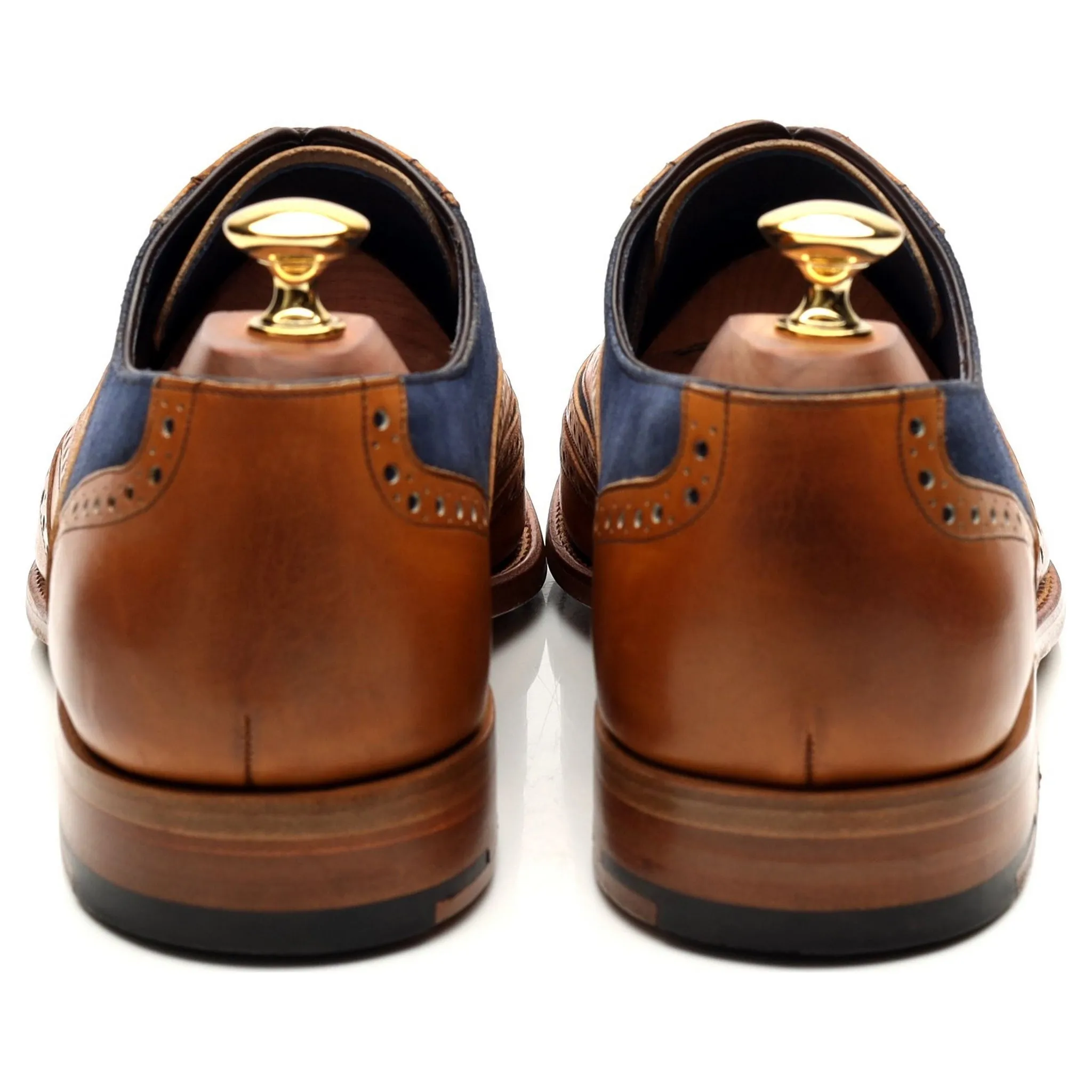 'McClean' Tan Brown Leather Brogues UK 9 F