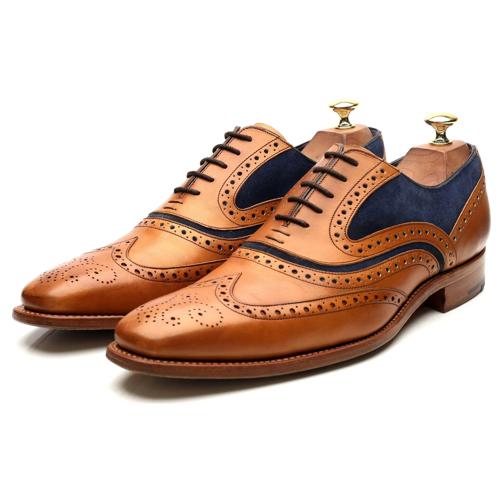 'McClean' Tan Brown Leather Brogues UK 9 F