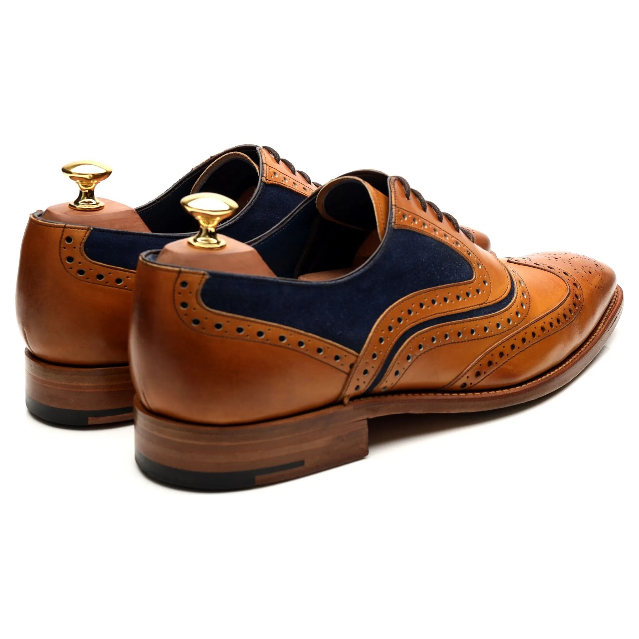 'McClean' Tan Brown Leather Brogues UK 9 F