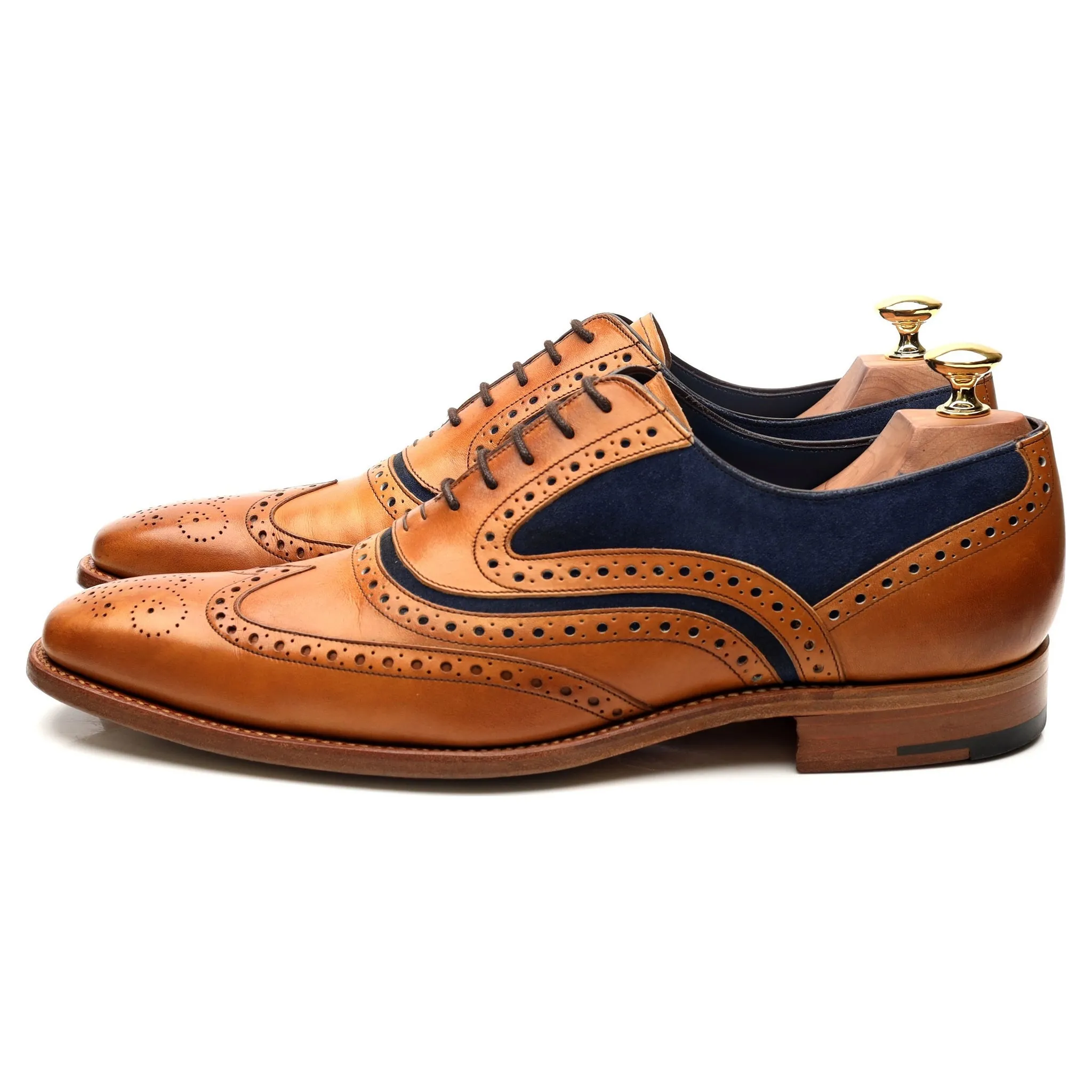 'McClean' Tan Brown Leather Brogues UK 9 F