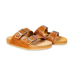 Molly Megan Hand-Tooled Sandals S-9673