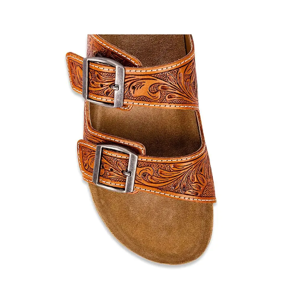 Molly Megan Hand-Tooled Sandals S-9673