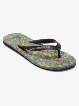 Molokai Recycled Flip-Flops - Black/Blue/Black