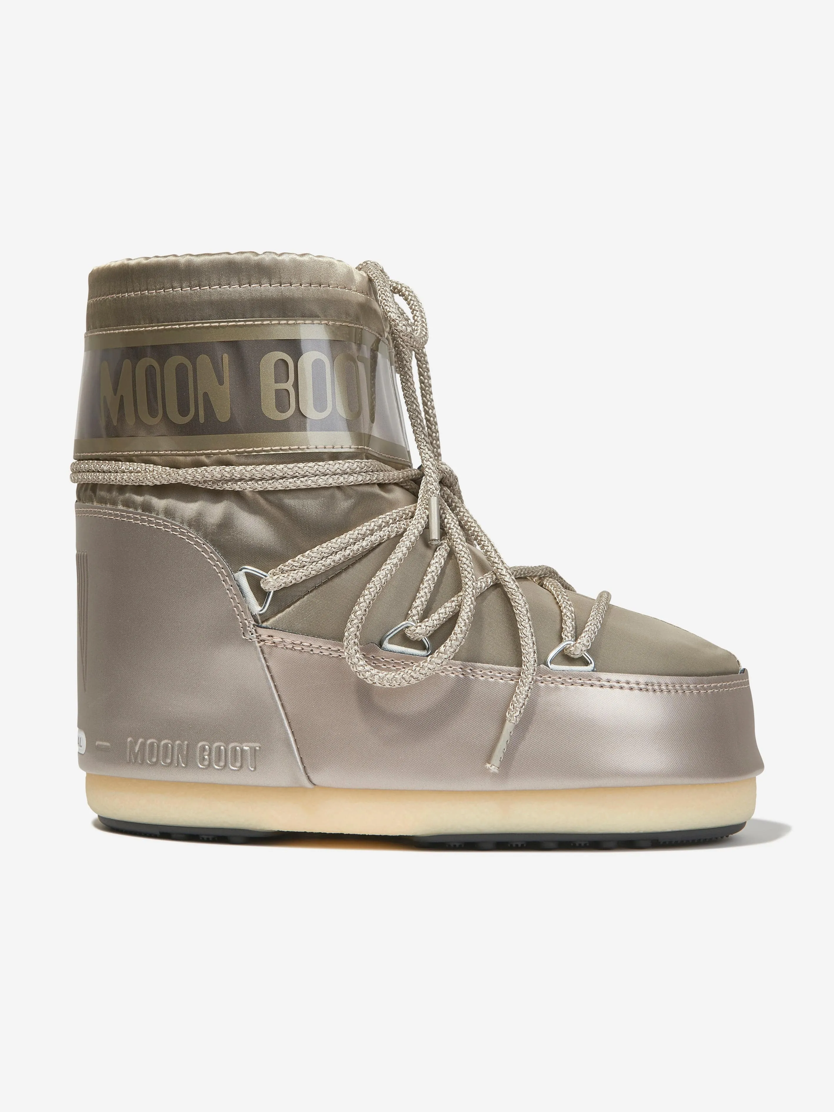 Moon Boot Kids Icon Low Glance Snow Boots in Gold