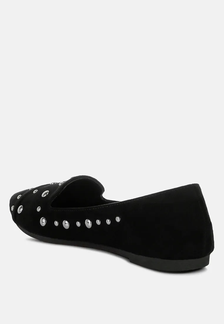 Olesia Stud Emebllished Ballet Flats