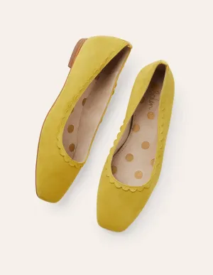 Olive Ballerinas-Chartreuse