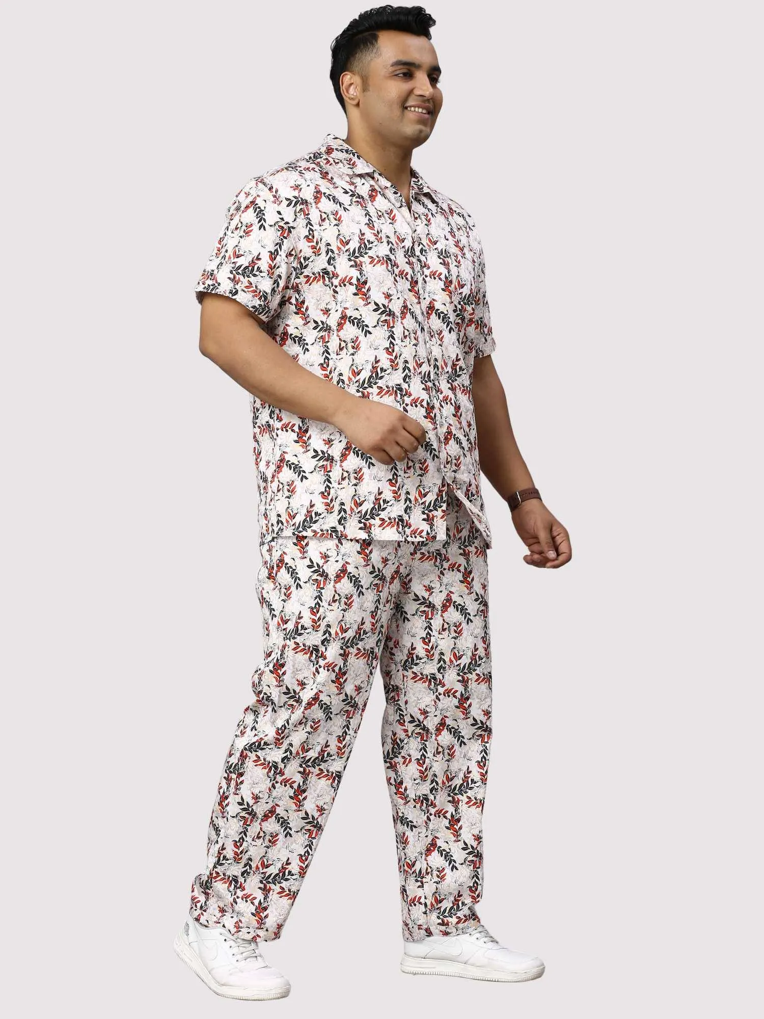 Petal Wand Digital Printed Full Co-Ords Men's Plus Size