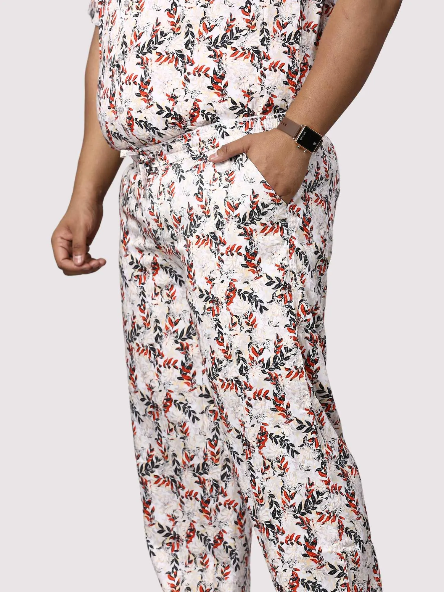 Petal Wand Digital Printed Full Co-Ords Men's Plus Size