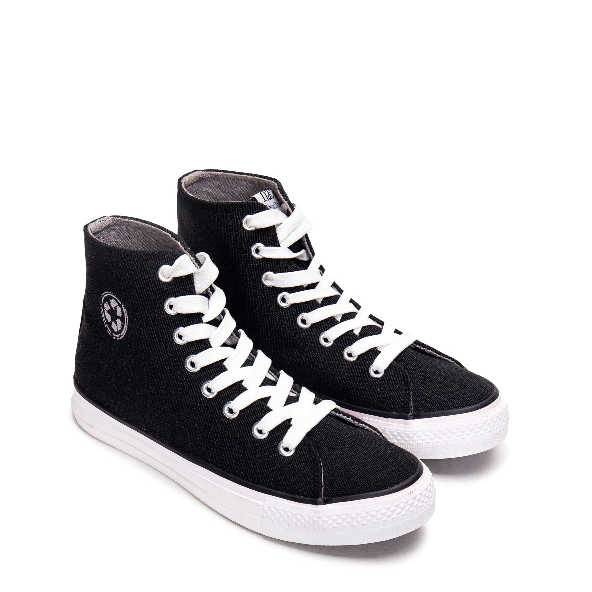 Redo Unisex Recycled PET Mid Top Sneakers | Black