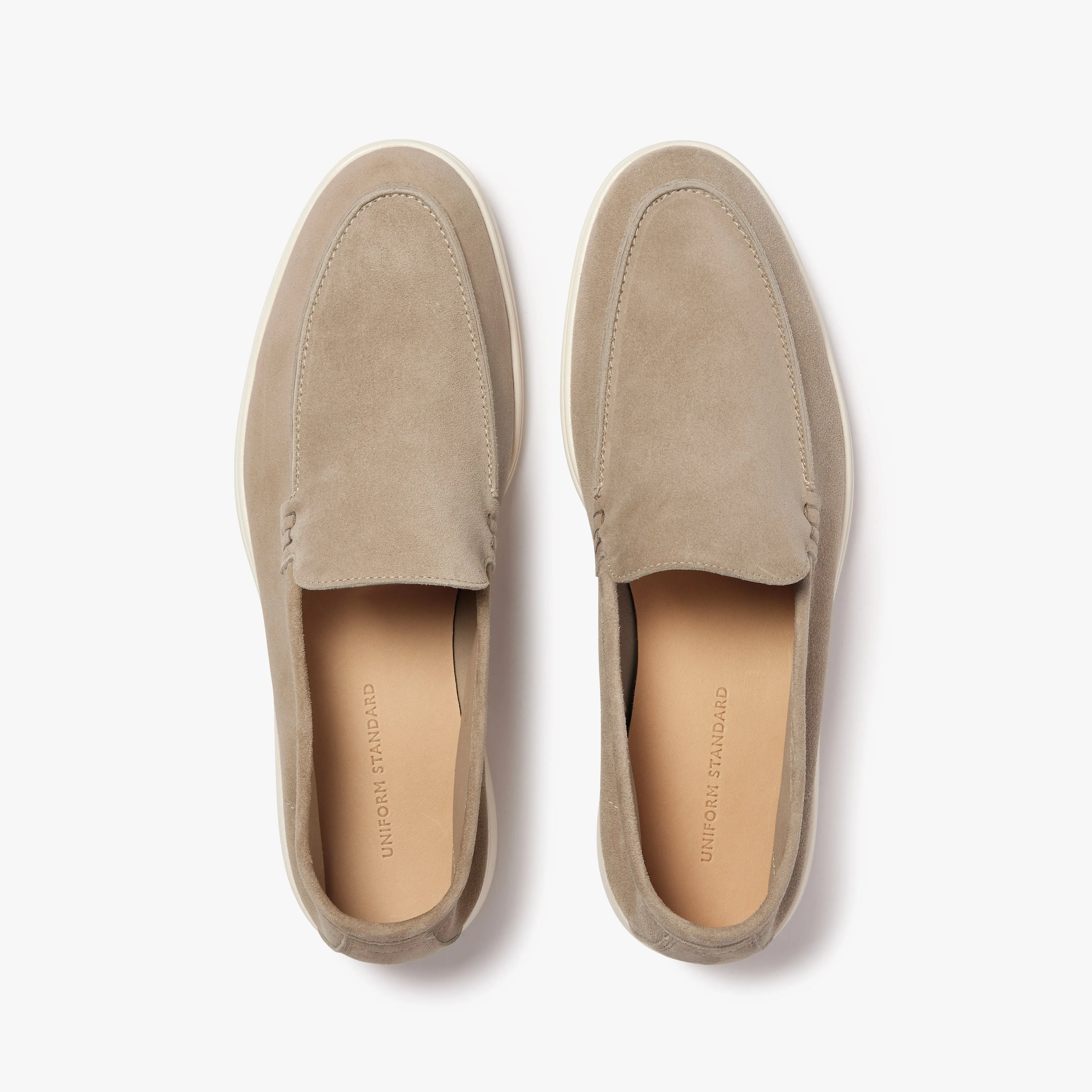 Relaxed Loafer Sand Suede Mens