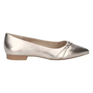 Rhea Metallic Ballet Flats