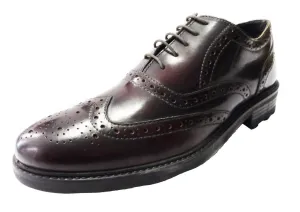 Roamers Original Oxblood Retro Mod Leather Brogues Shoes