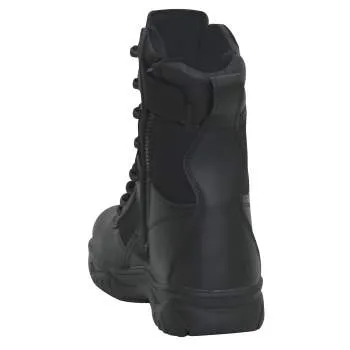 Rothco Forced Entry Tactical Boot With Side Zipper & Composite Toe - 8 Inch / Black