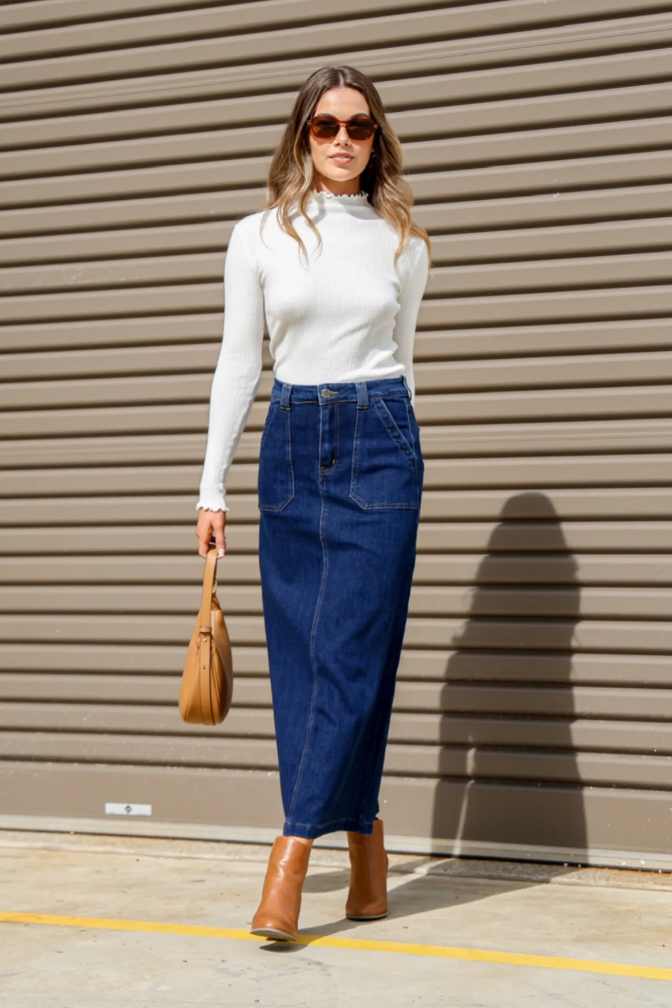 Saffy Denim skirt - dark blue