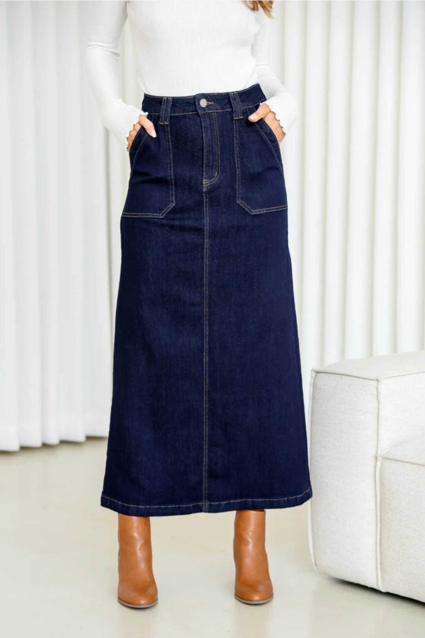 Saffy Denim skirt - dark blue