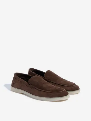 SOLEPLAY Brown Faux-Suede Loafers