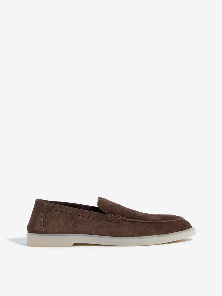 SOLEPLAY Brown Faux-Suede Loafers