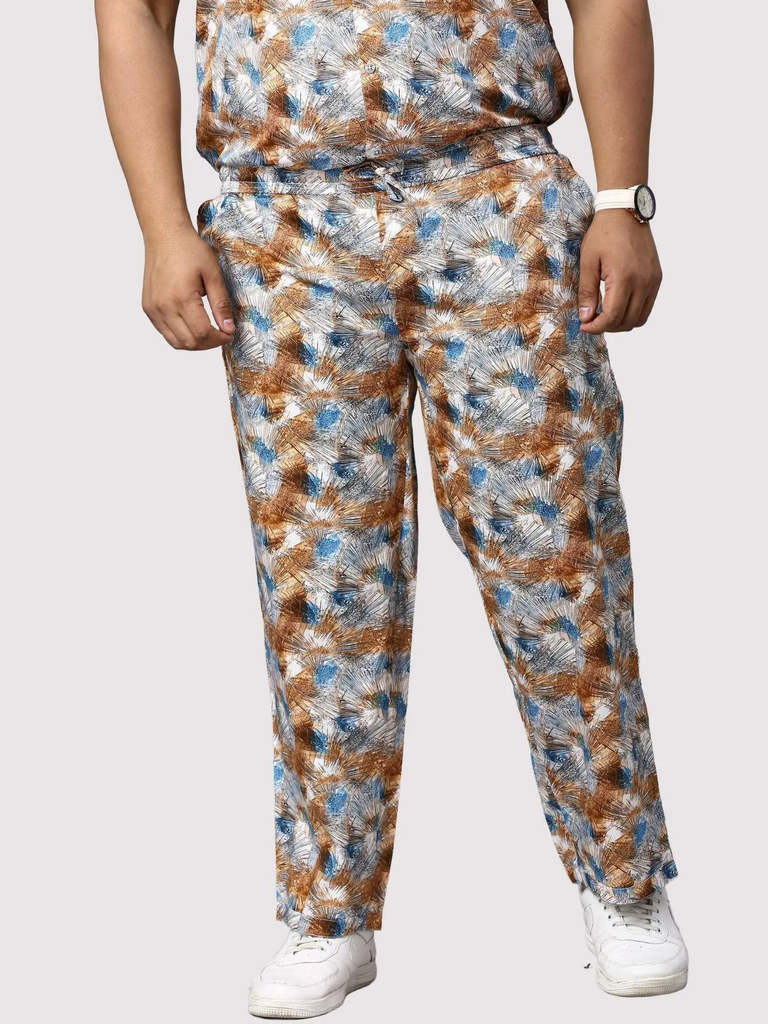 Star Dust Digital Printed Full Co-Ords Men's Plus Size