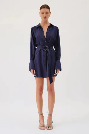 Suboo Jasper Mini Shirt Dress - Navy