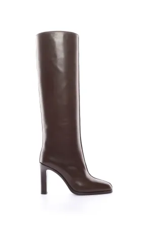 Tall Leather Knee High Boots