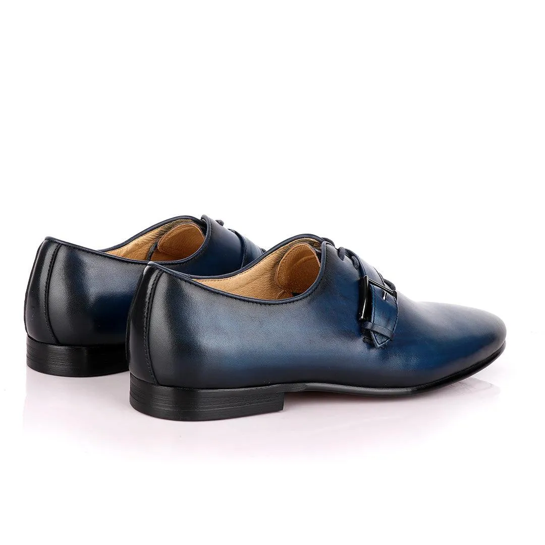 Terry Taylors Blue Lace up with Side Buckle Formal Shoe