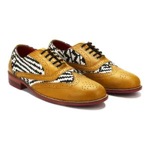 Texo Brogue_ for Men – Mustard (discontinued)