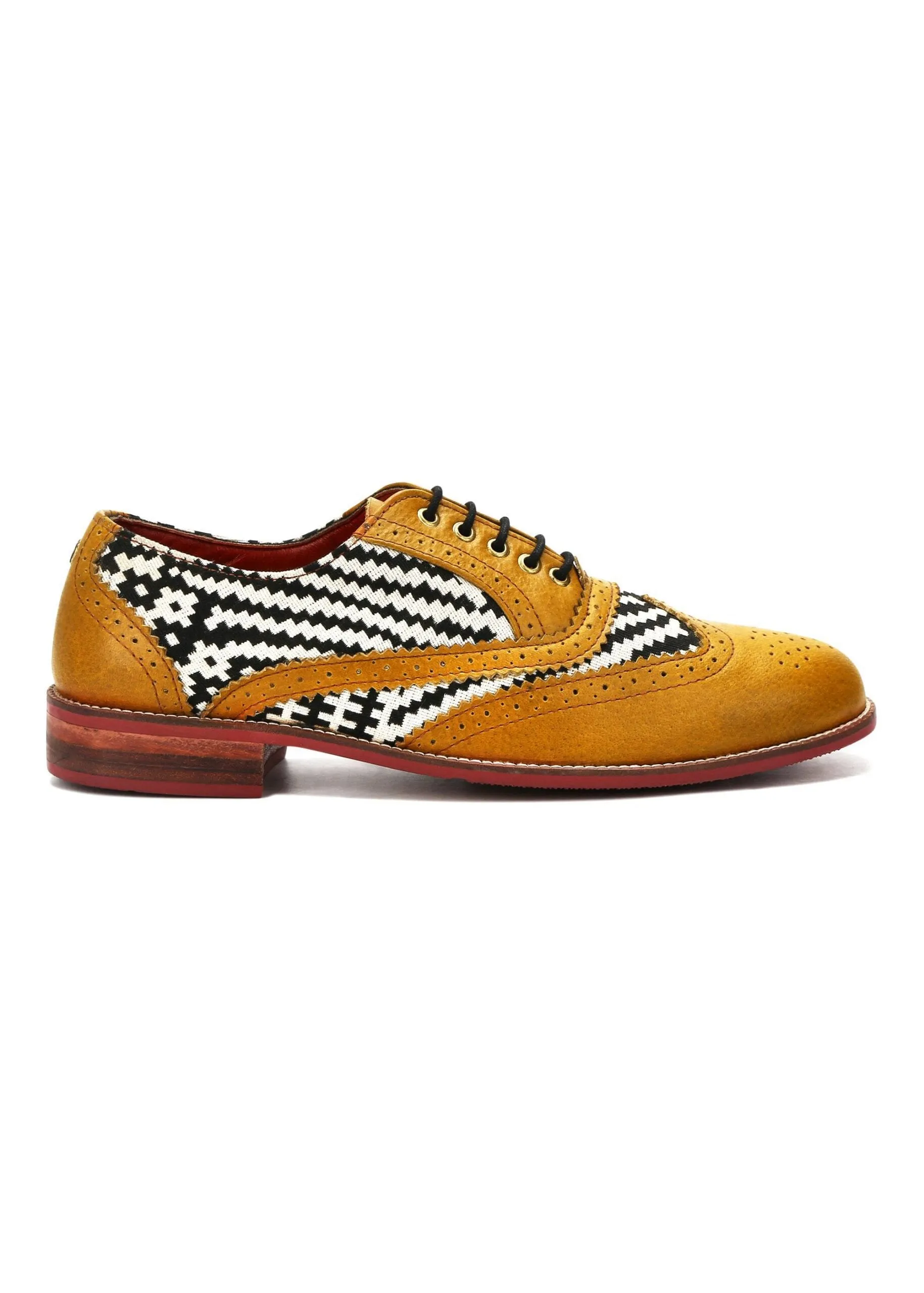 Texo Brogue_ for Men – Mustard (discontinued)