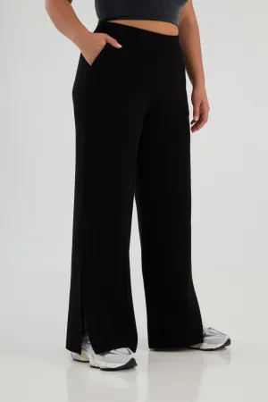 The Sweater Wide Leg Pant - Ink