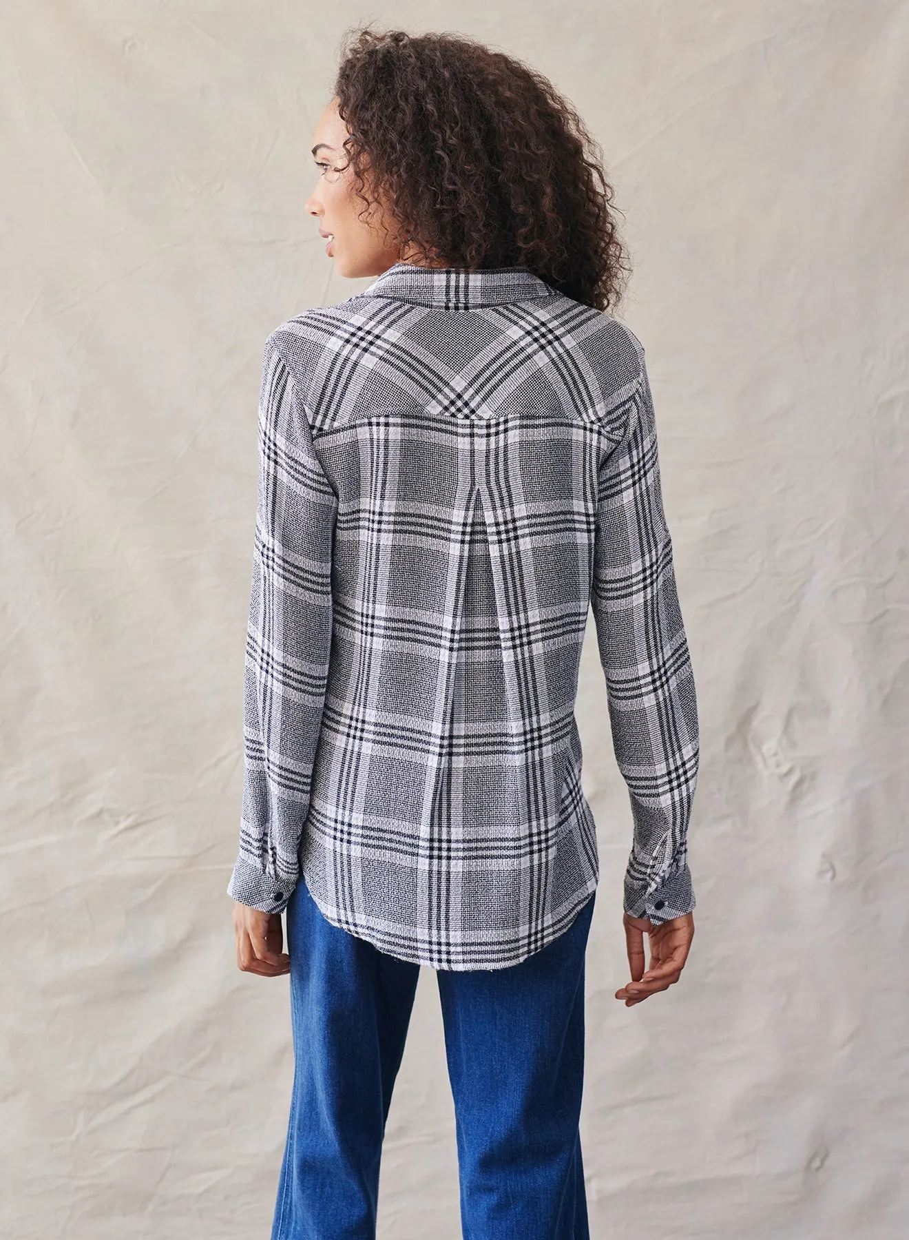 Two Pocket Shirt - Houndstooth Plaid