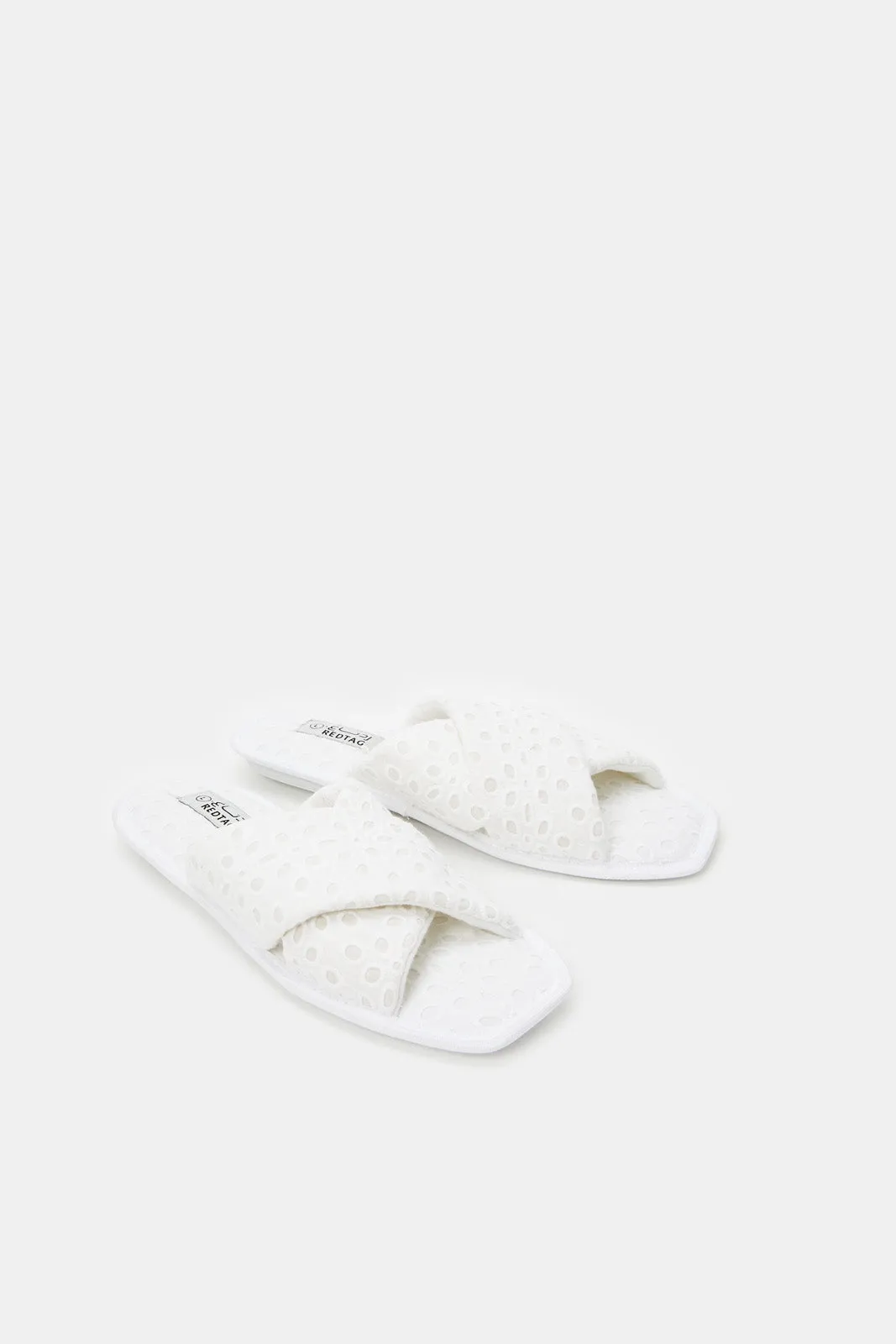 Women White Auglaize Slippers