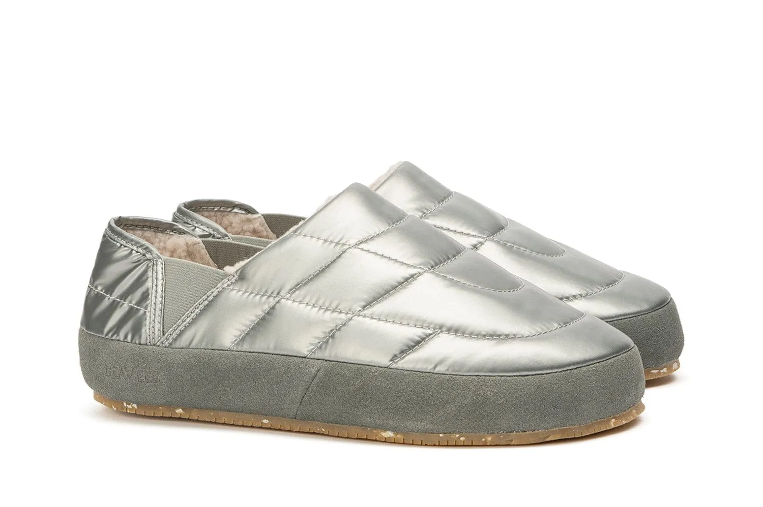 Womens - Apres Puff Slip On - Space Silver