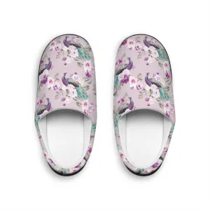 Women's Indoor Slippers - Peacock Light Botanicals Collection