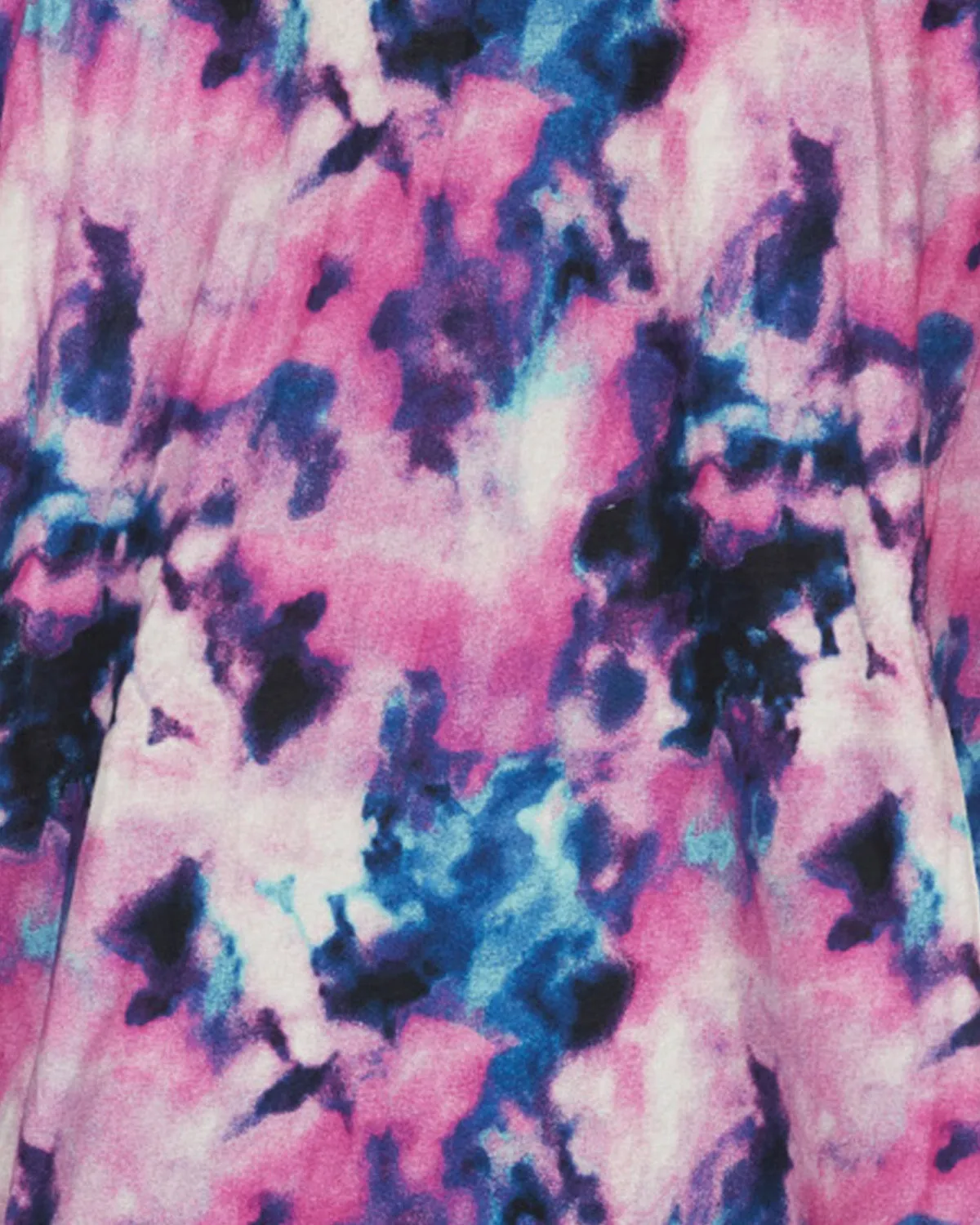 Women's Stardust Tie Dye Notch Collar Cotton Blend Pajama Set